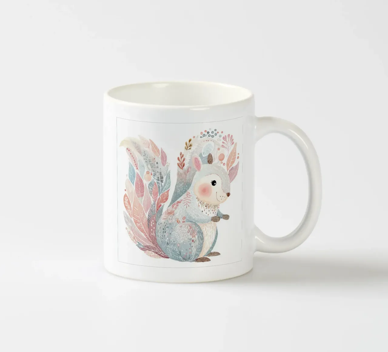 Squirrel for the nursery ceramic mug by Pictura