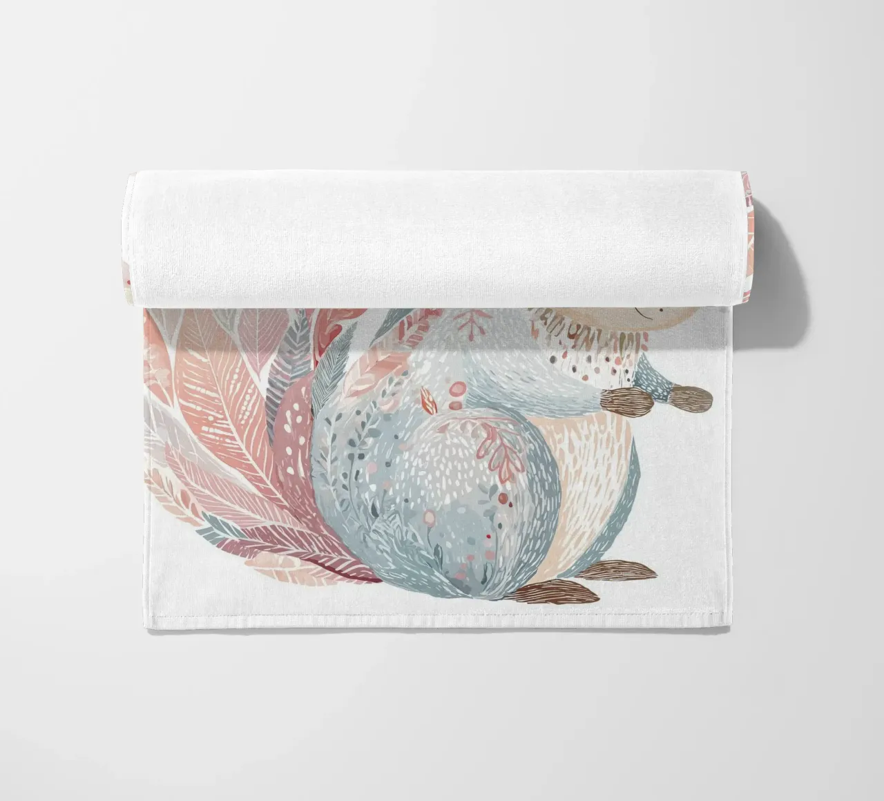 Squirrel for the nursery beach towel by Pictura