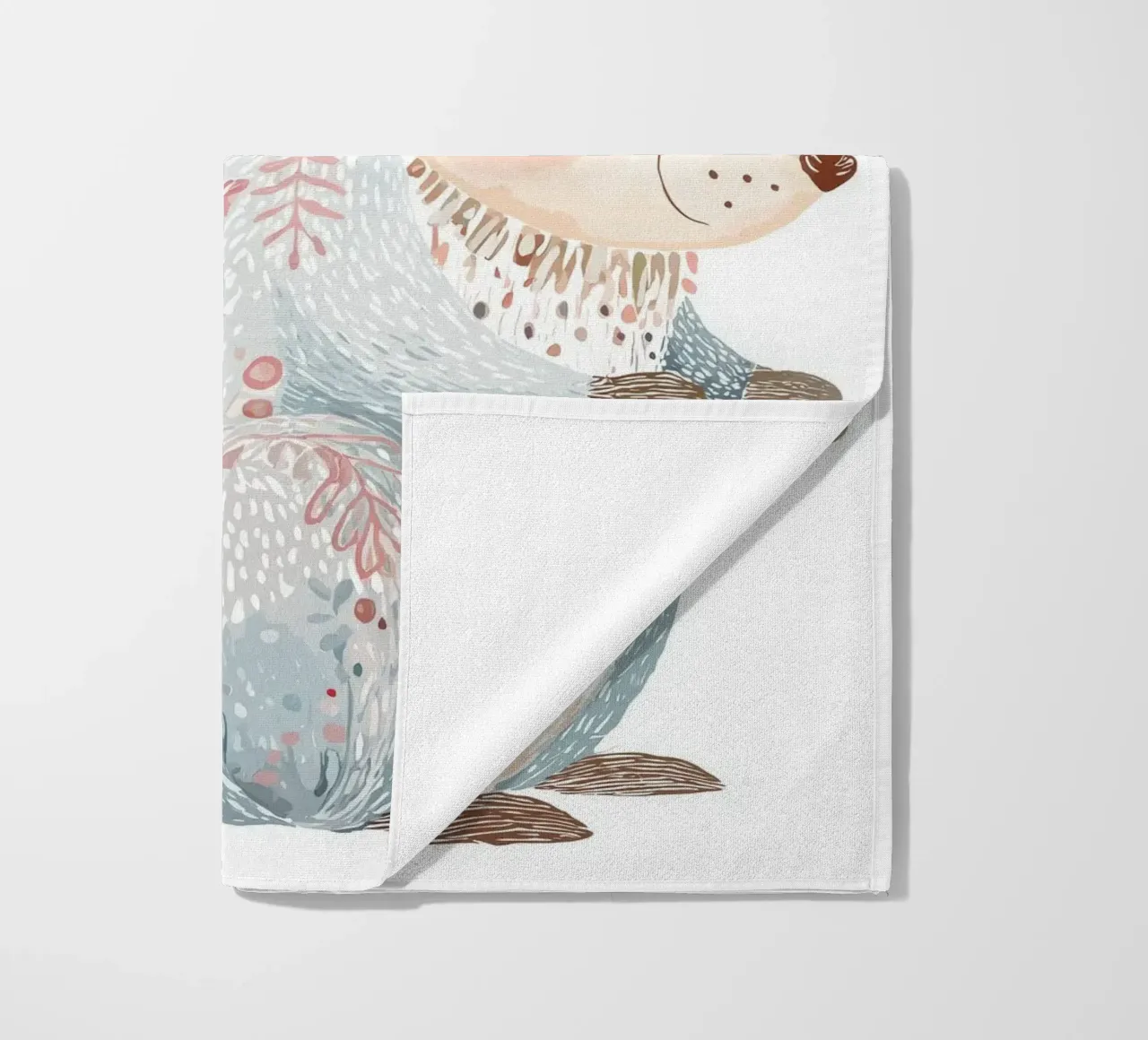 Squirrel for the nursery beach towel by Pictura
