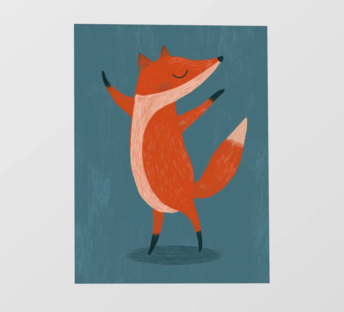 Dansende vos backlit folie van Pictura