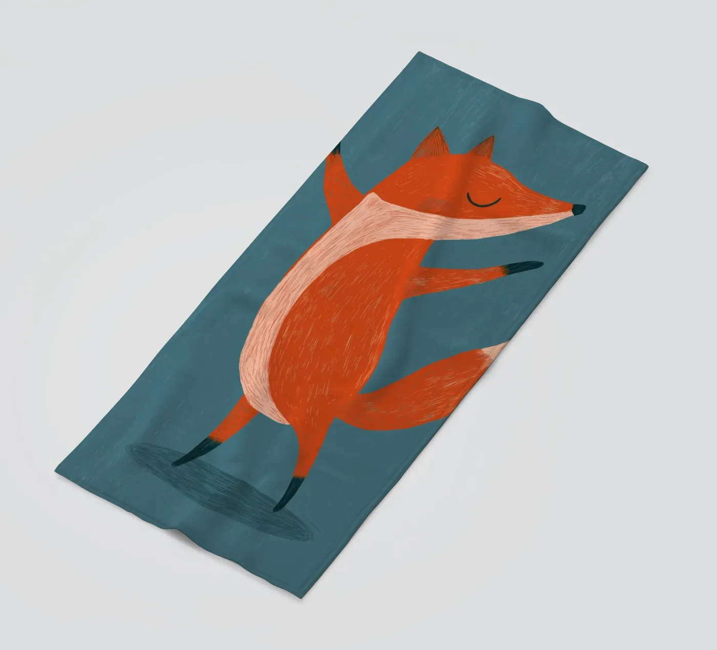 Dansende vos strandhanddoek van Pictura