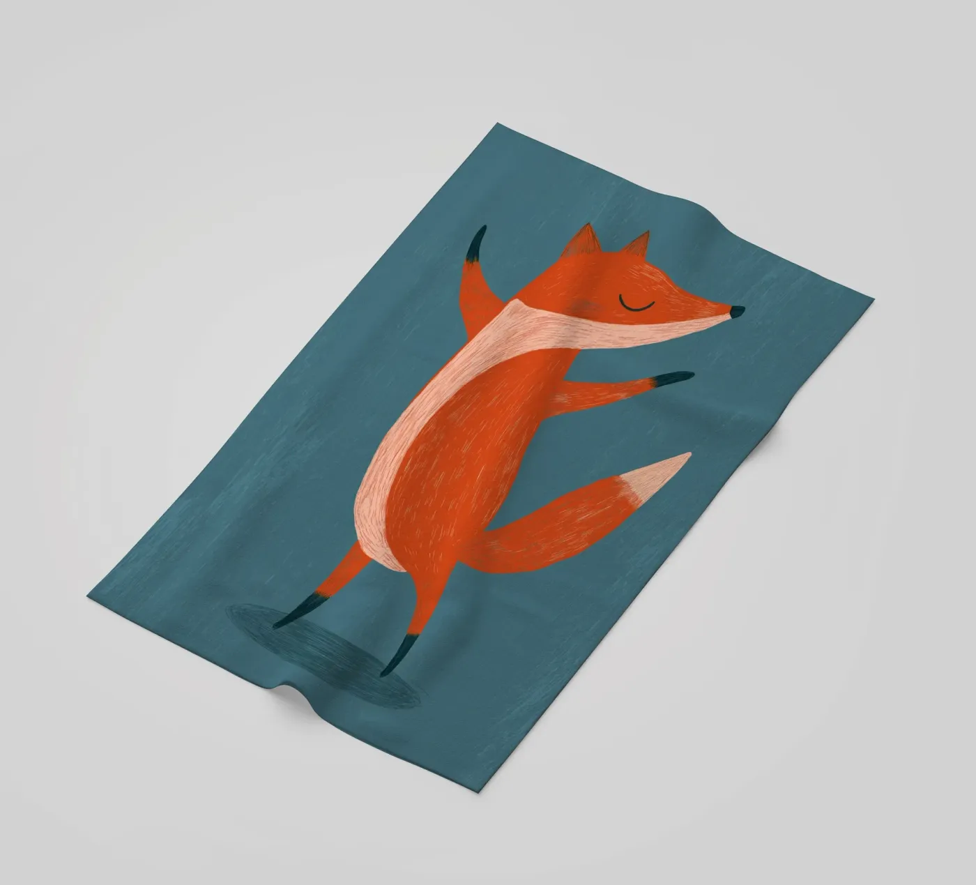 Dansende vos strandhanddoek van Pictura