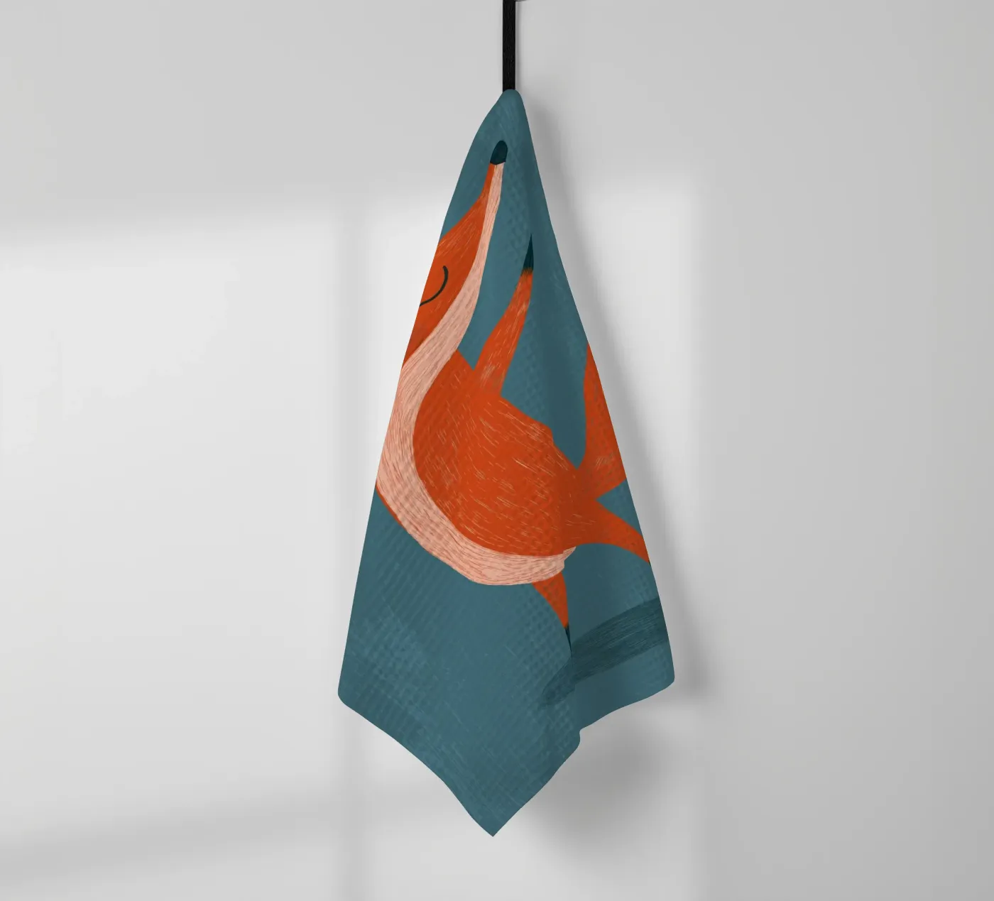 Dansende vos theedoek van Pictura