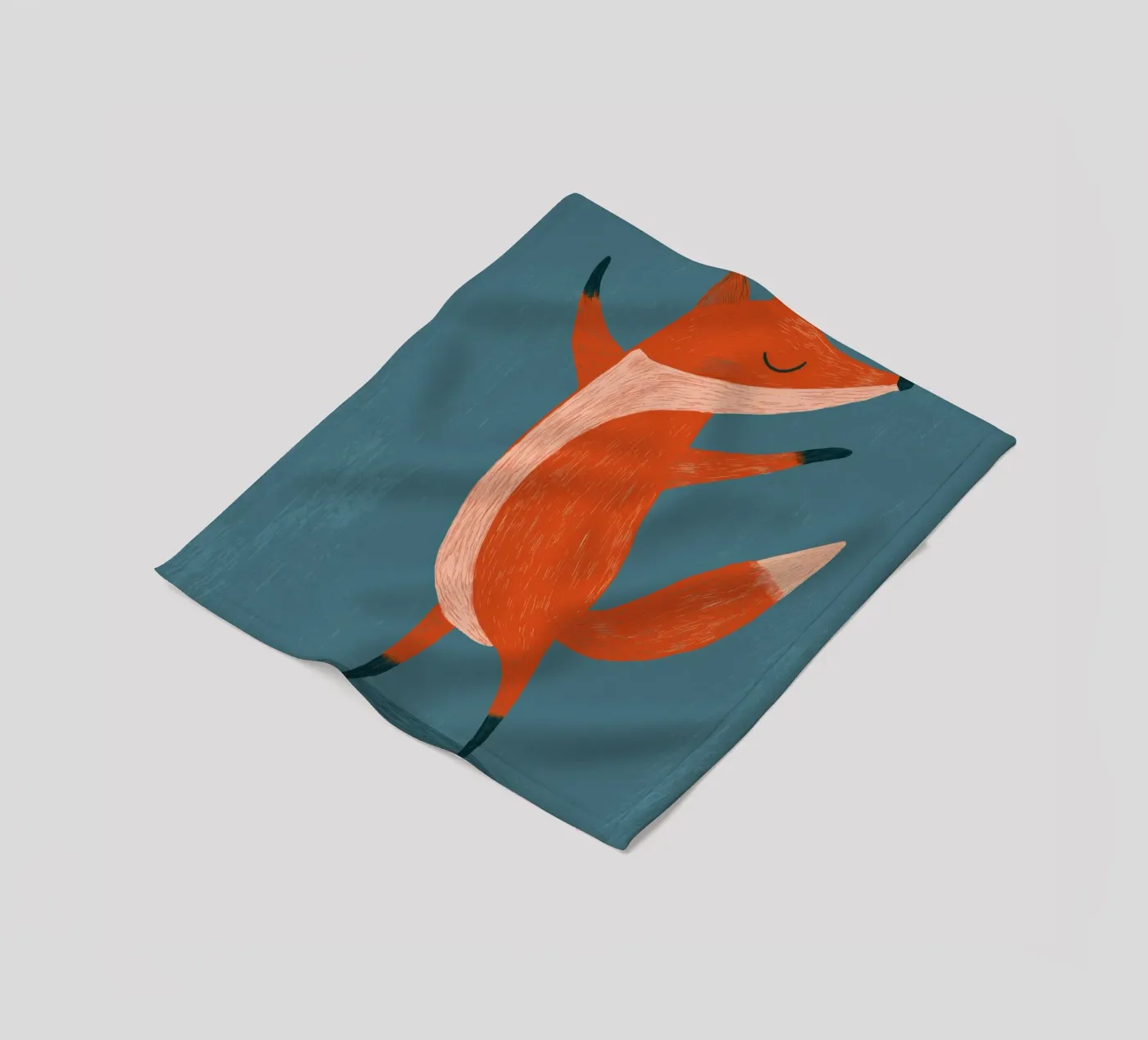 Dancing fox Fleecedecke von Pictura