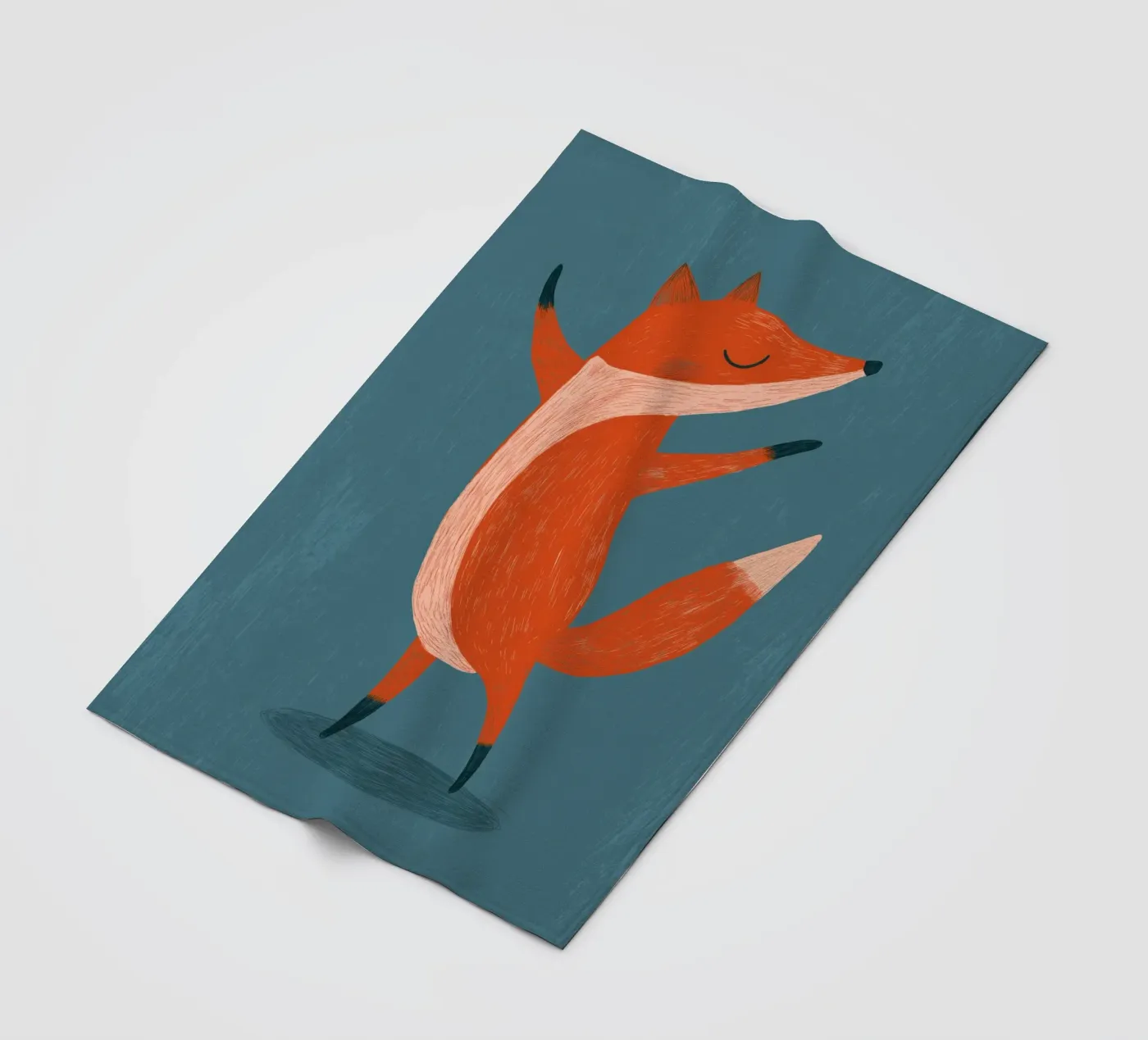 Dancing fox Fleecedecke von Pictura