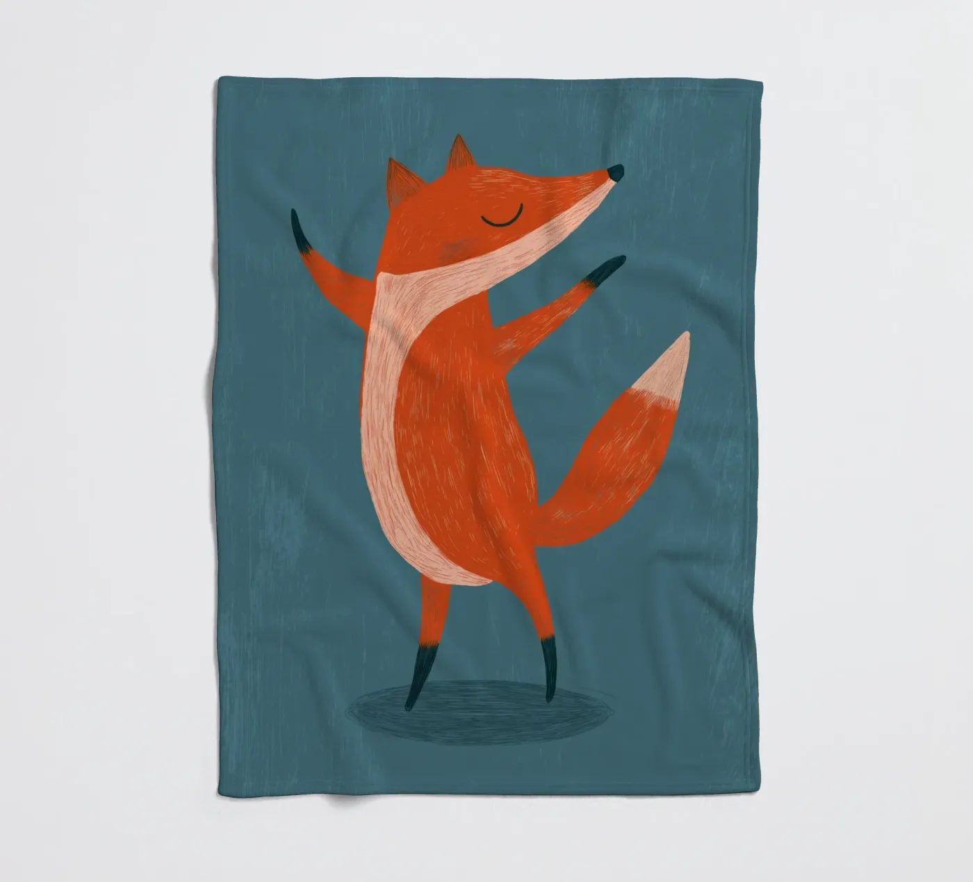 Dancing fox Fleecedecke von Pictura