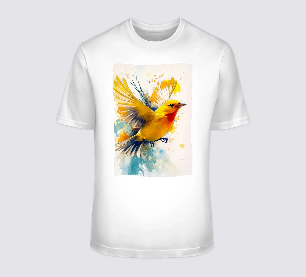 Uccello canarino t-shirt da Justyna Jaszke JBJart