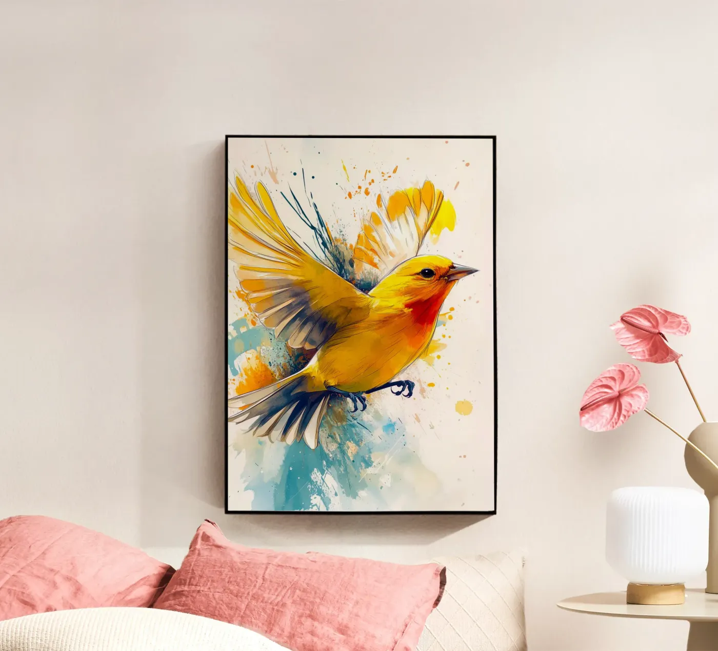 Uccello canarino plexiglass da Justyna Jaszke JBJart