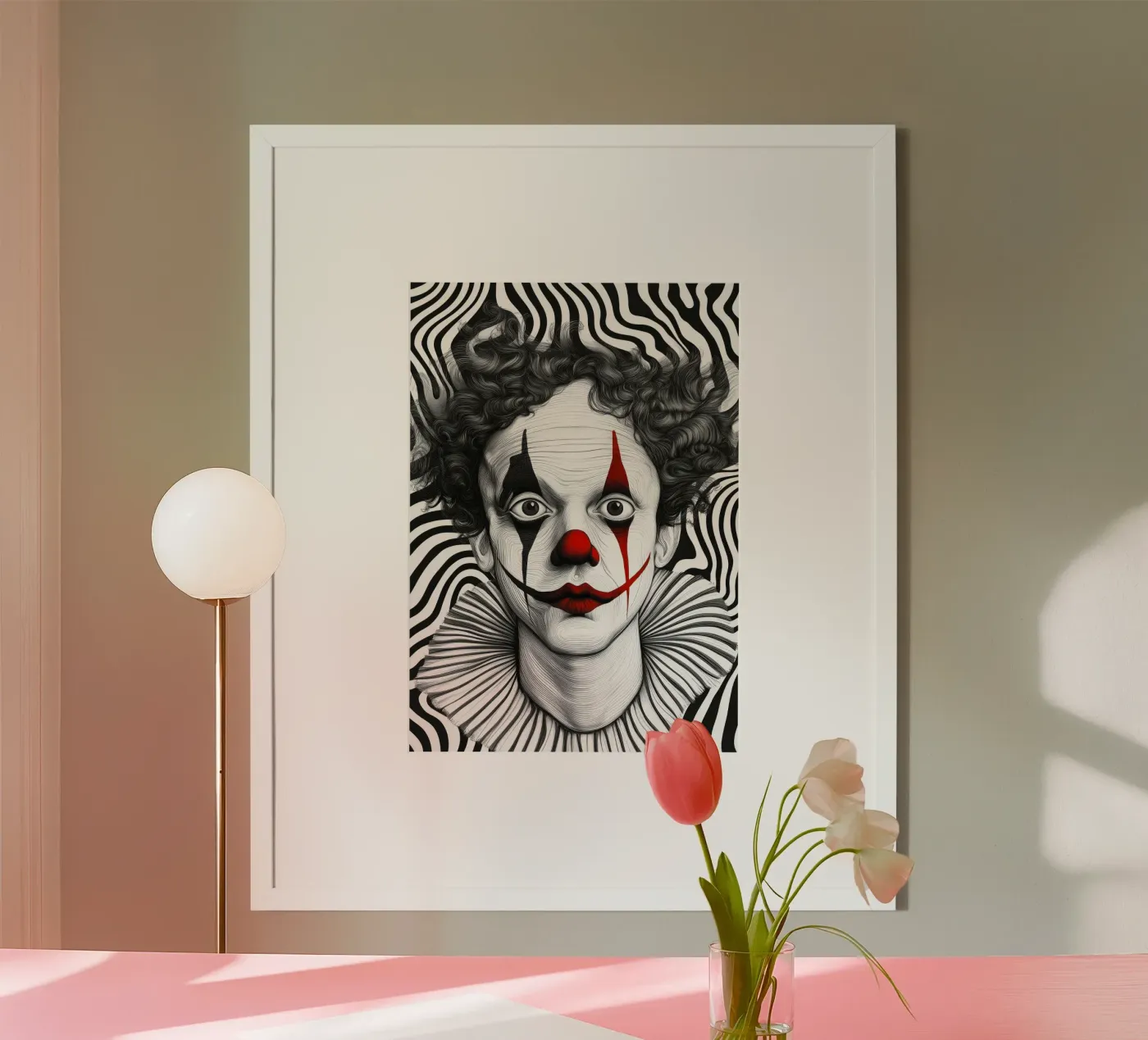 Circus clown poster by Justyna Jaszke JBJart