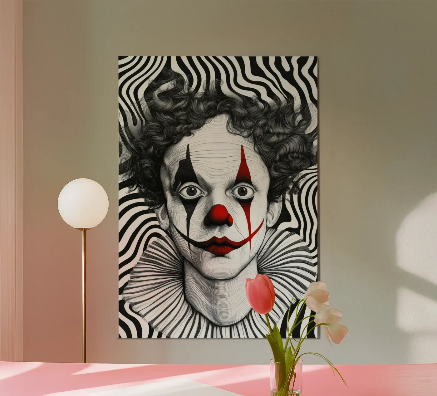 Circus clown poster by Justyna Jaszke JBJart