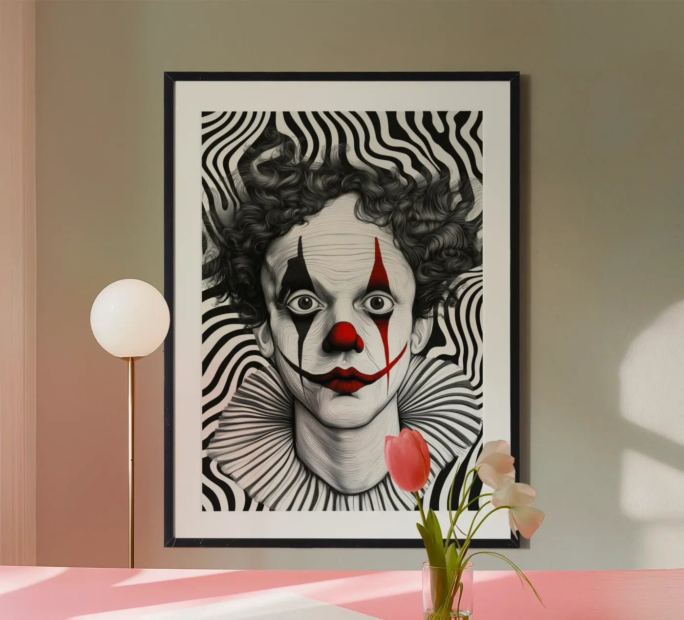 Circus clown poster by Justyna Jaszke JBJart