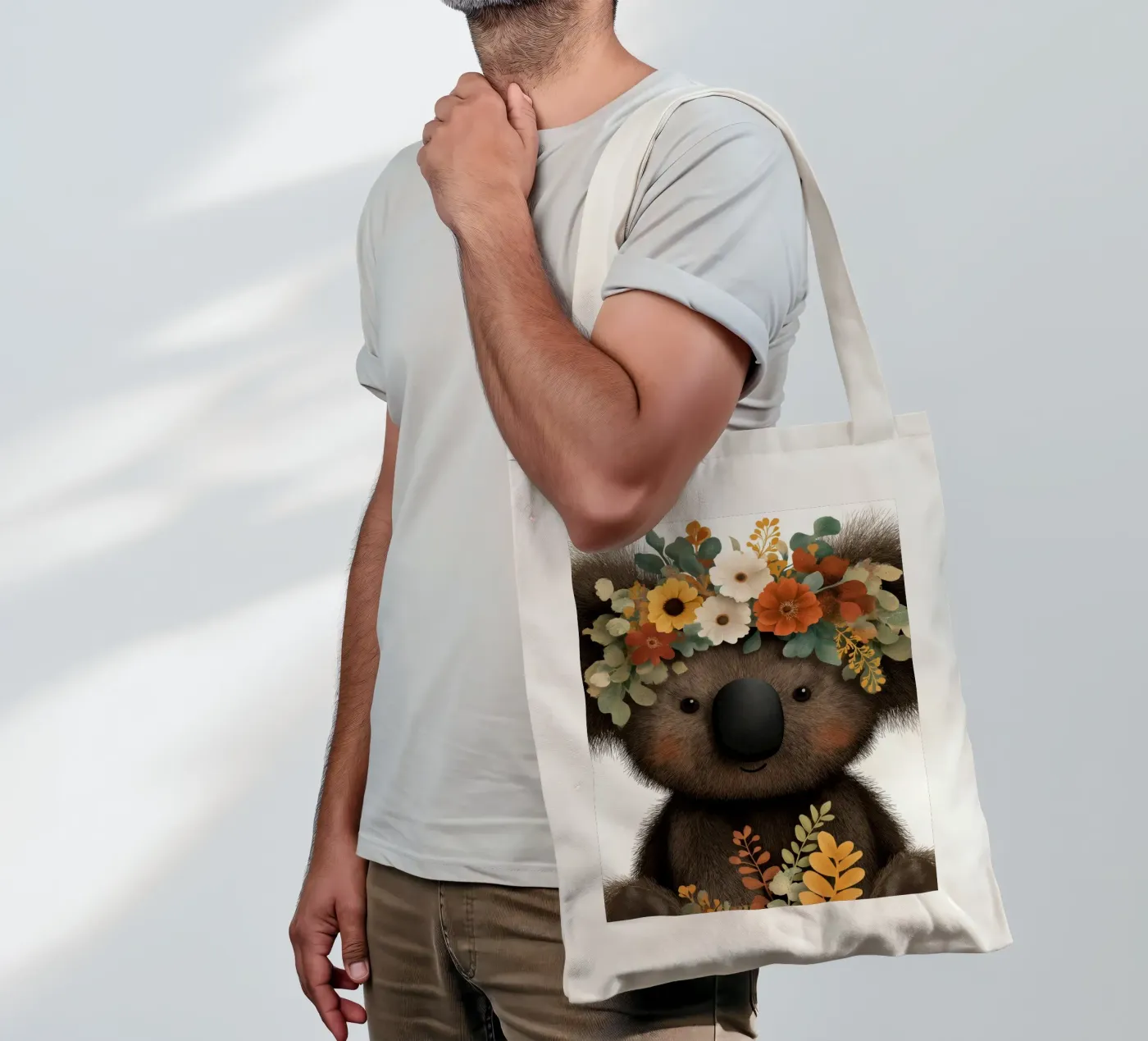 Bear tote bag by Pictura