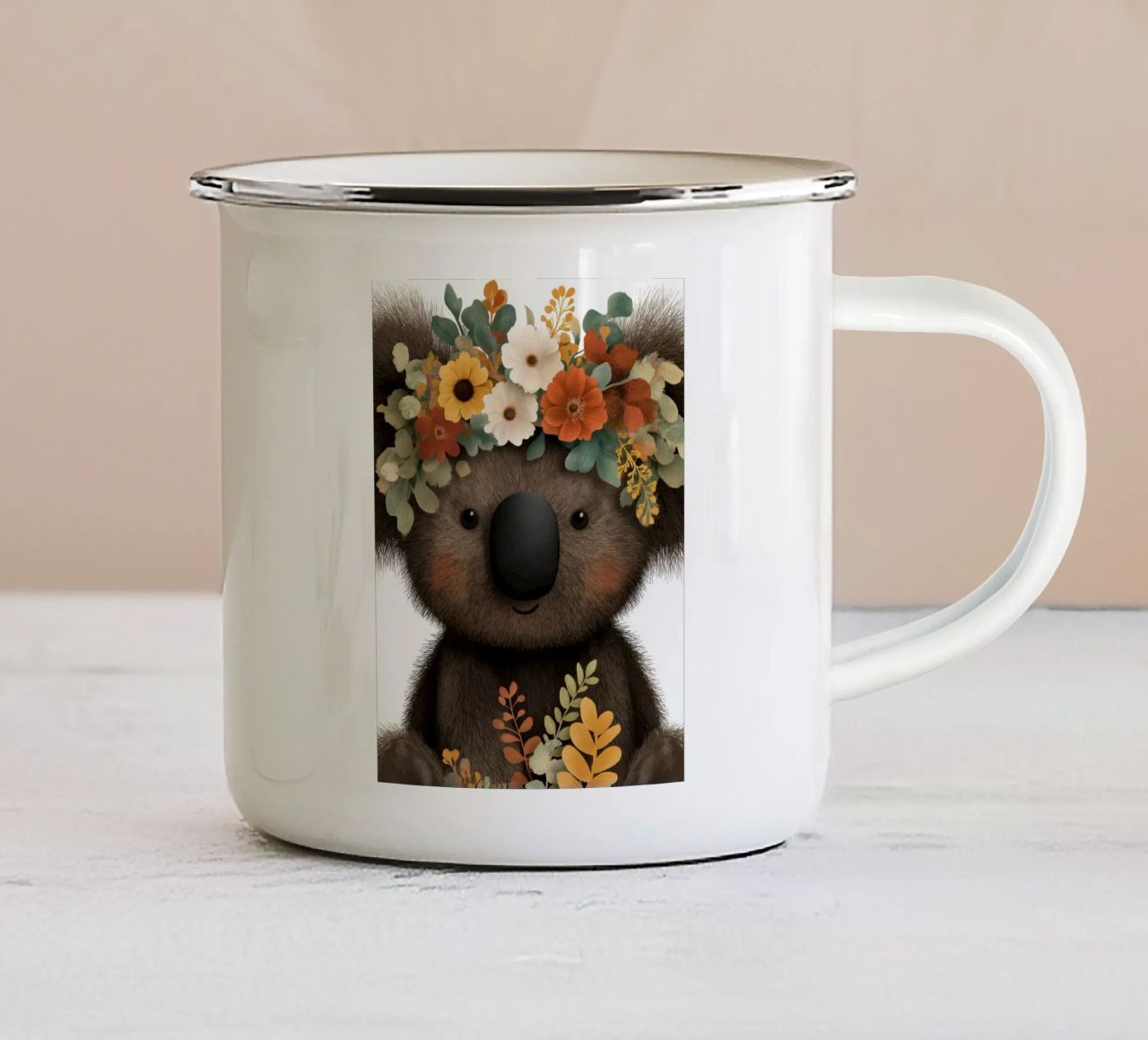 Orso tazza in smalto da Babyart