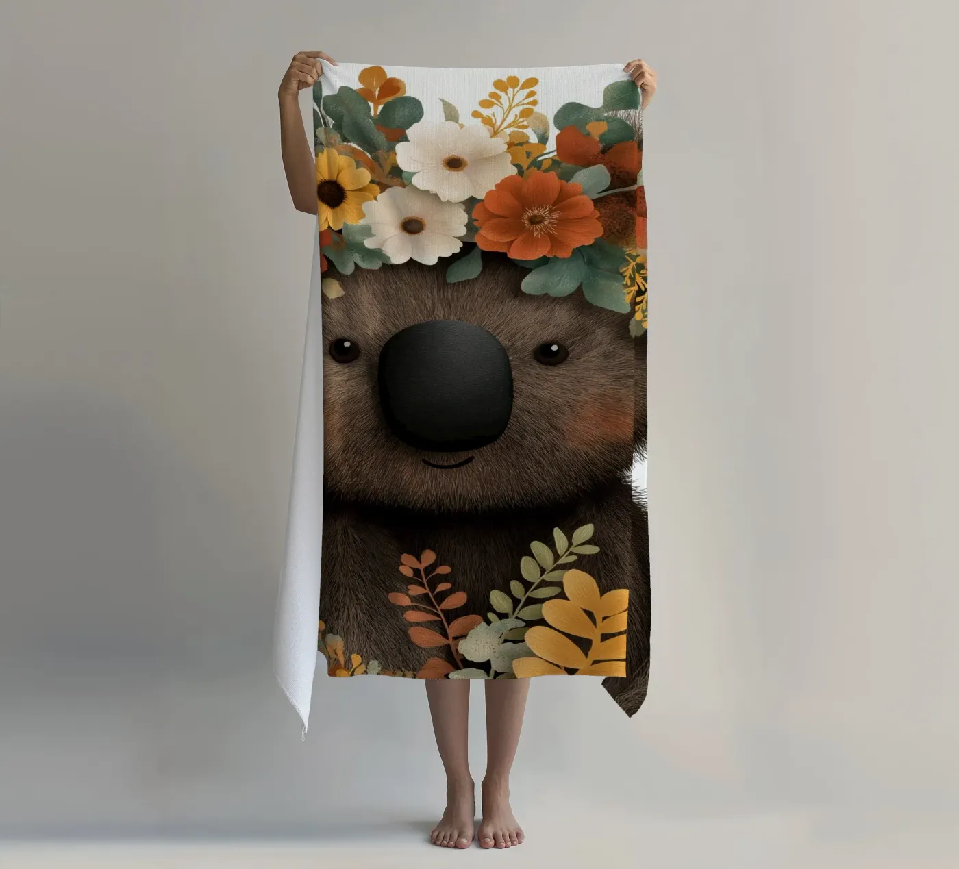 Bear beach towel by Pictura