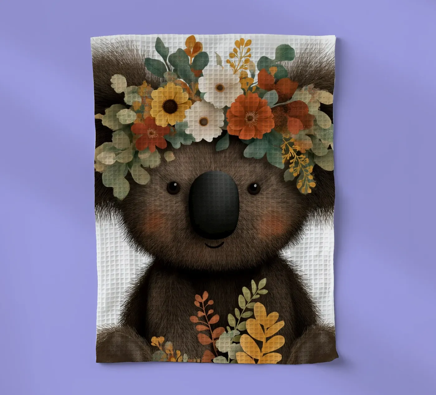 Bear tea towel by Pictura