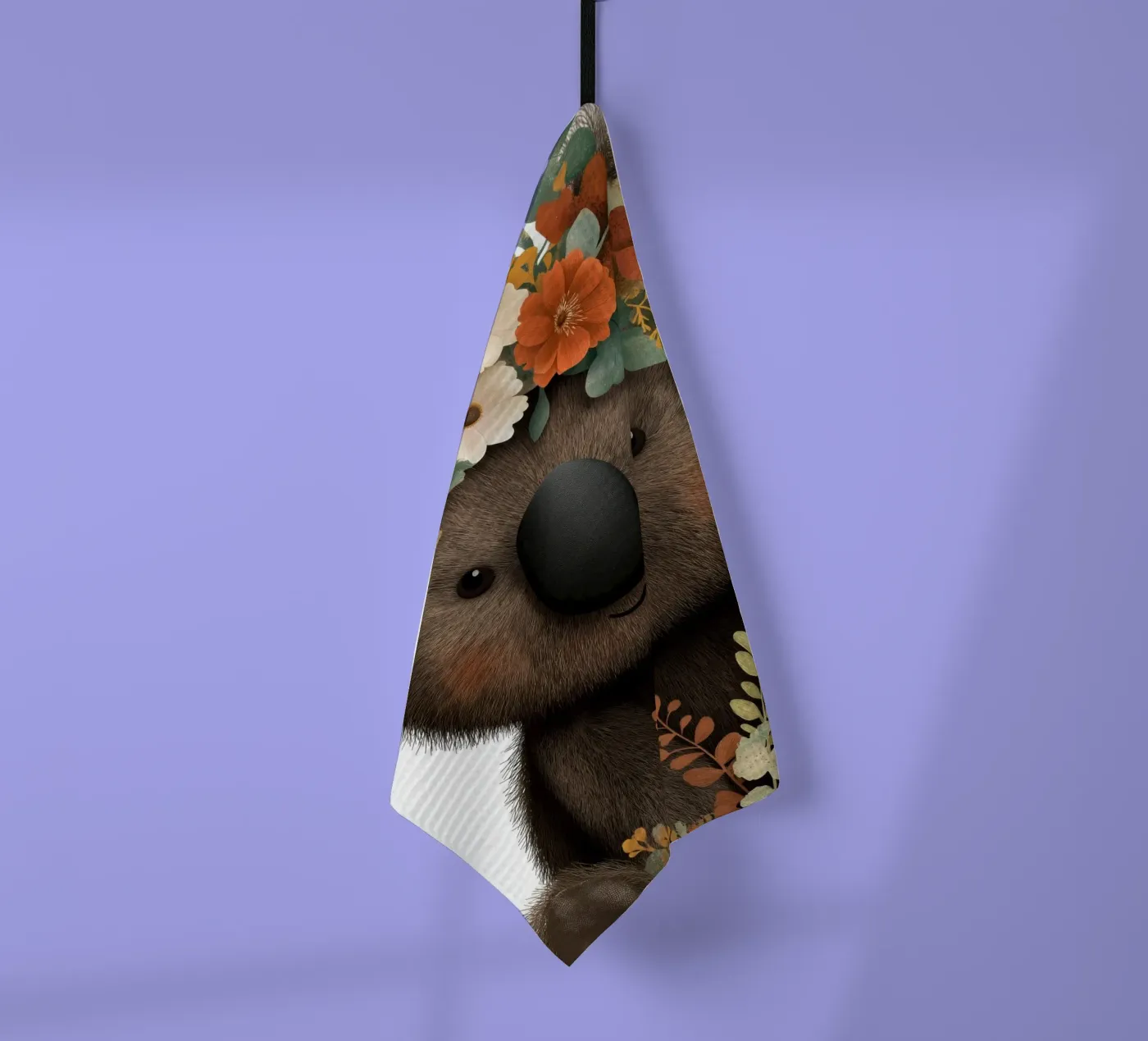 Bear tea towel by Pictura