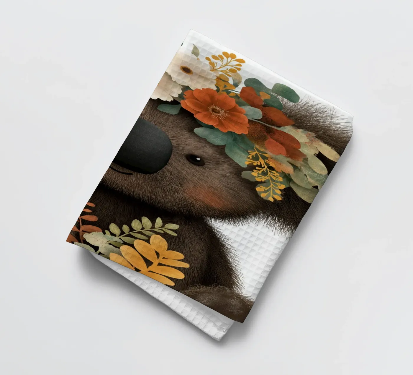 Bear tea towel by Pictura