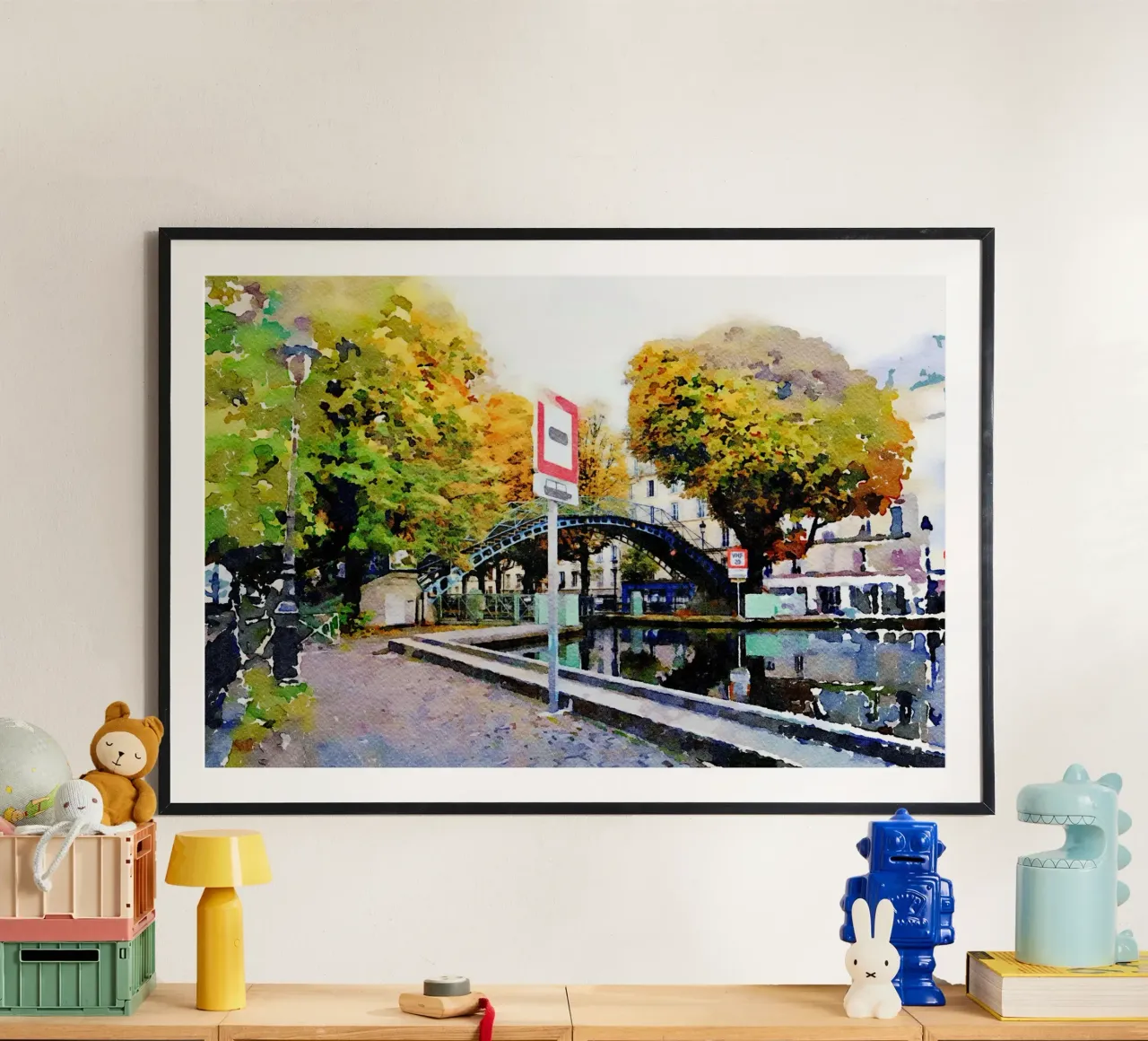 A Parigi poster con telaio in plastica da Massimo Frascogna
