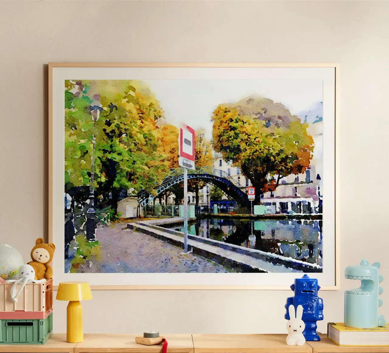 A Parigi poster con telaio in plastica da Massimo Frascogna