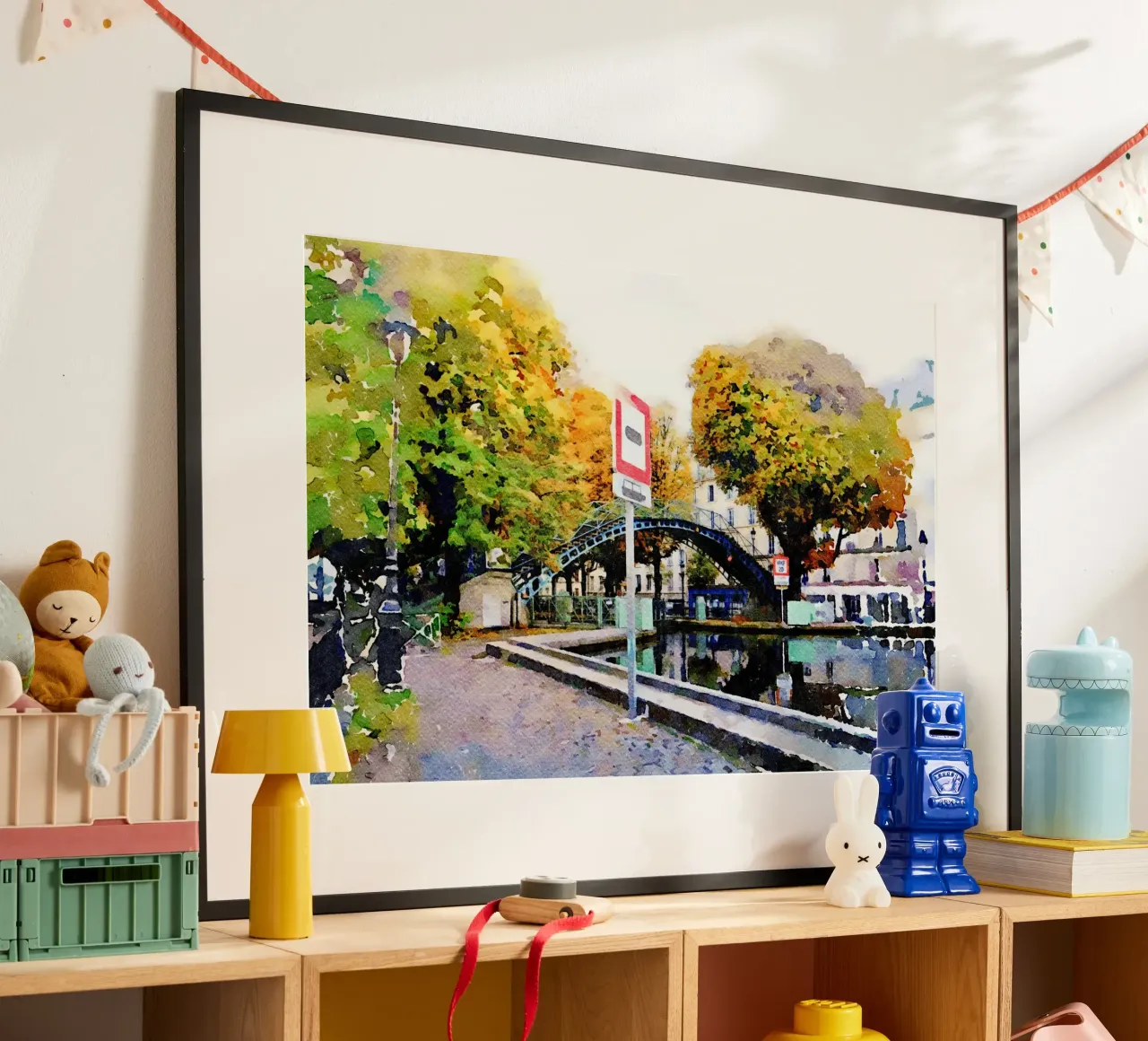A Parigi poster con telaio in plastica da Massimo Frascogna