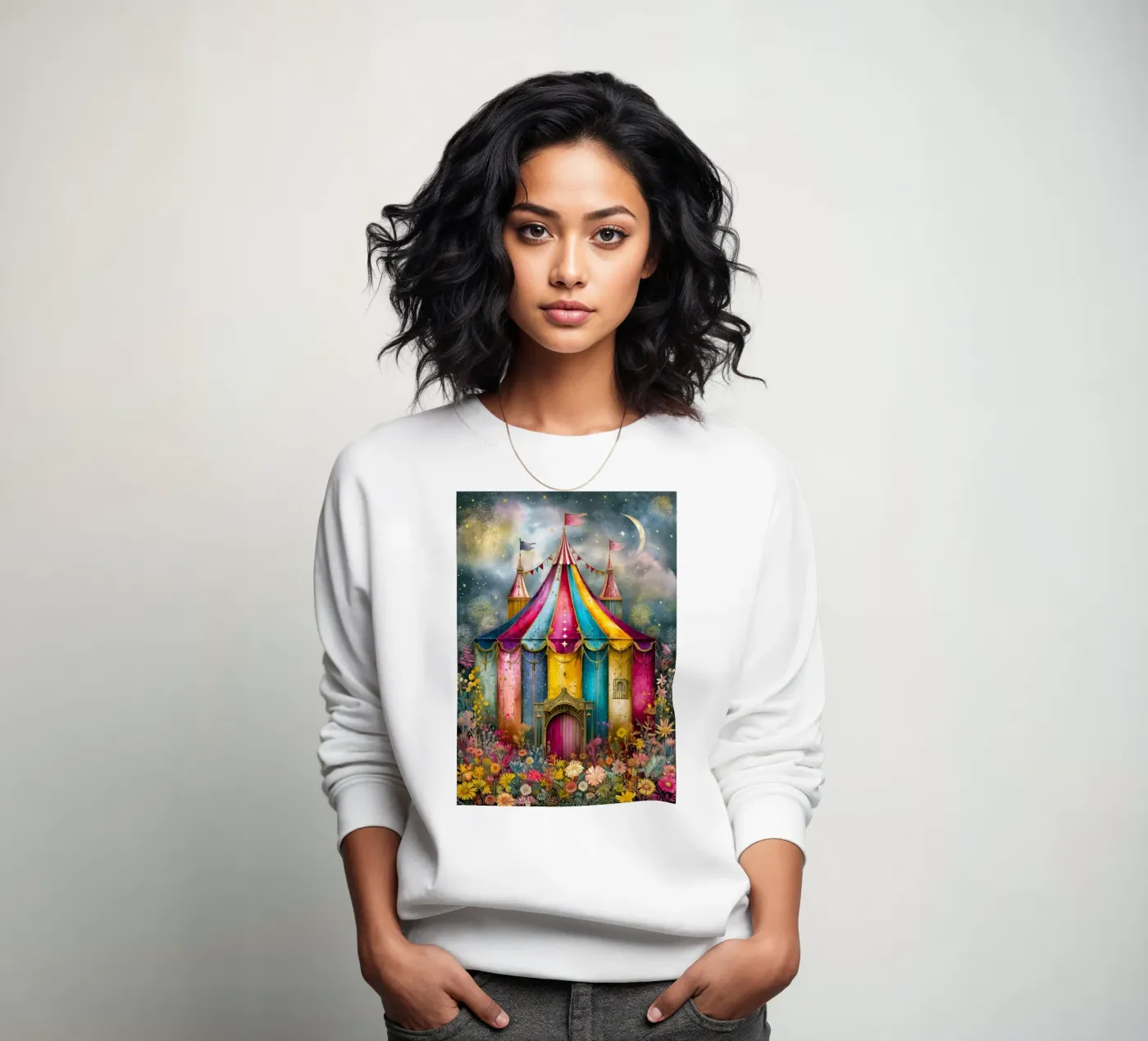 Circus sweatshirt van Justyna Jaszke JBJart