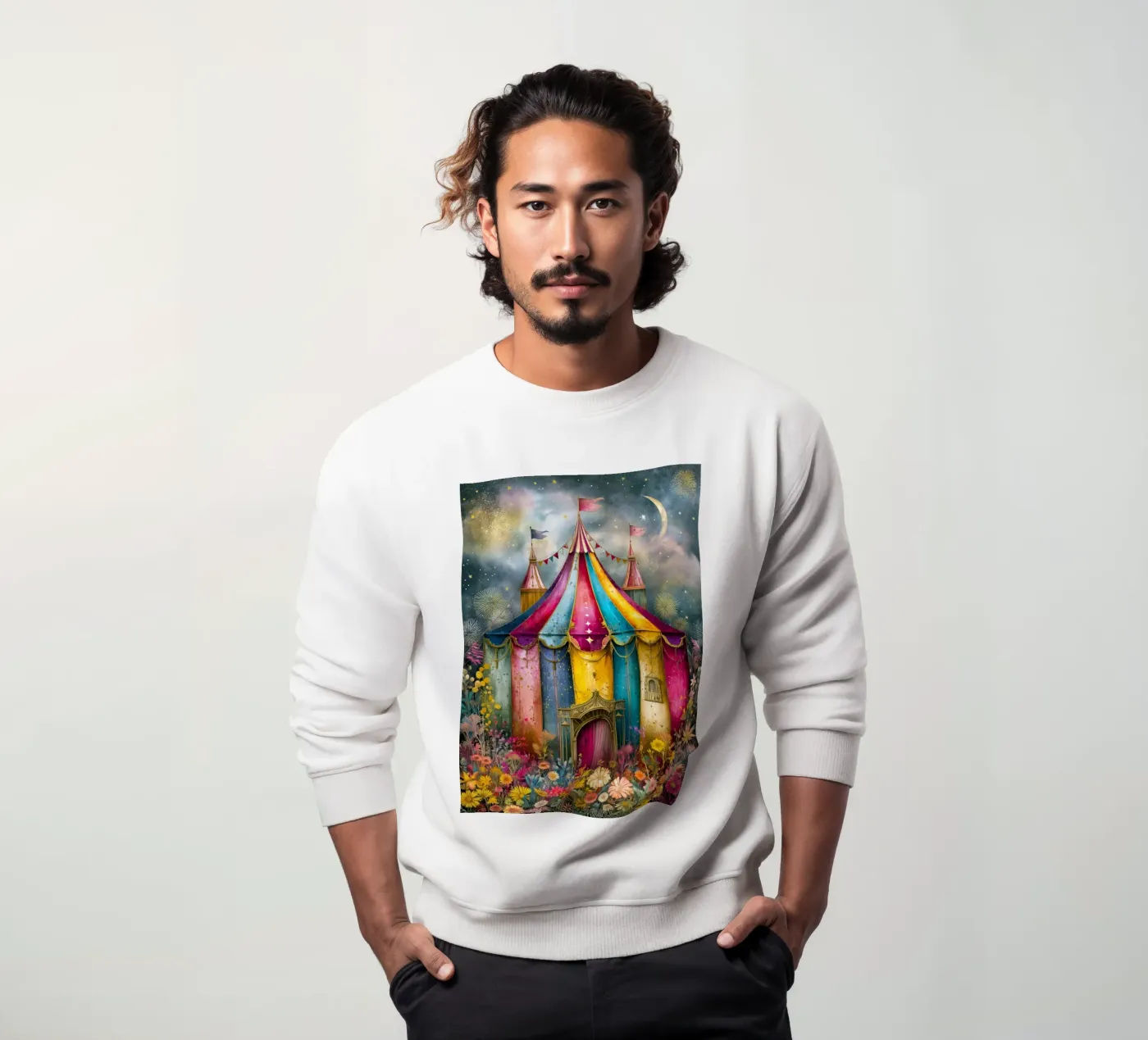 Circus sweatshirt van Justyna Jaszke JBJart
