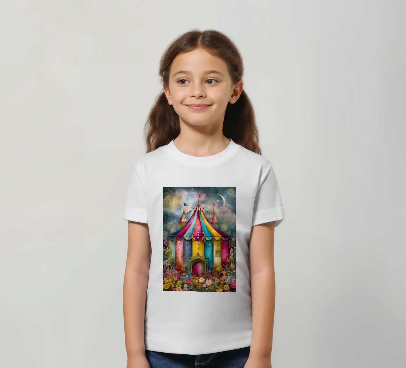 Circus kinder t-shirt van Justyna Jaszke JBJart