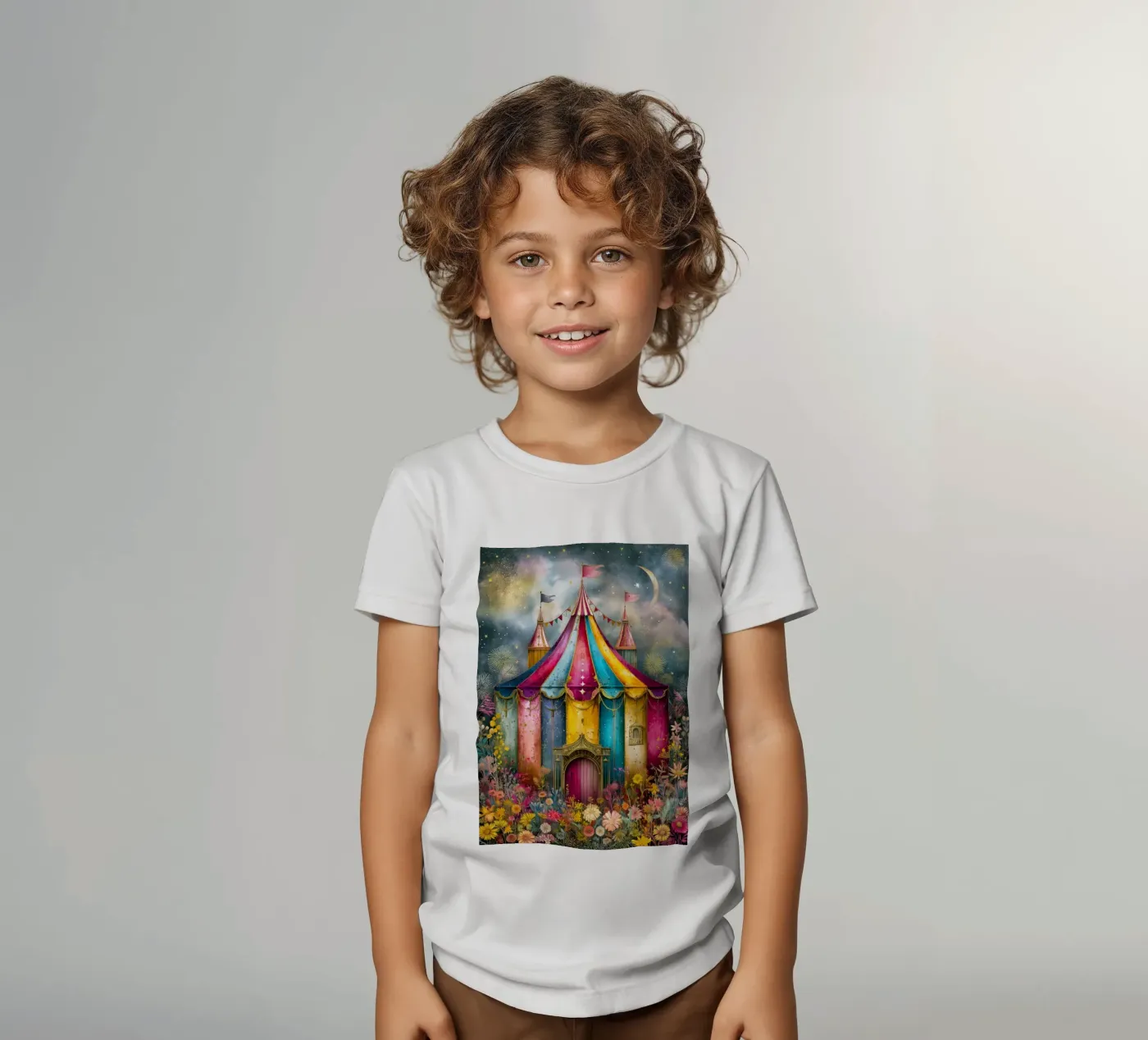 Circus kinder t-shirt van Justyna Jaszke JBJart