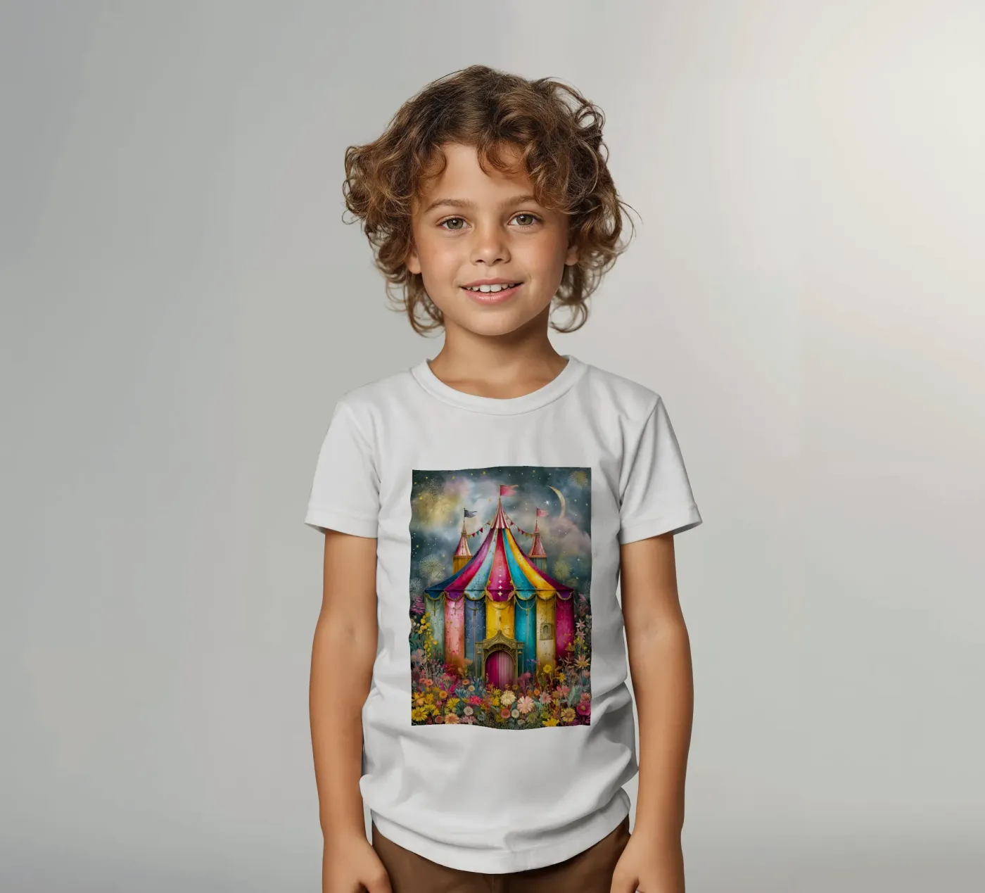 Circus kids t-shirt by Justyna Jaszke JBJart