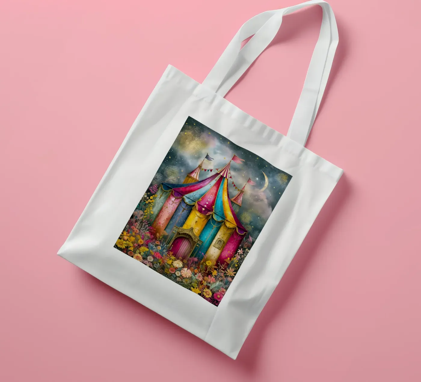 Circus tote bag by Justyna Jaszke JBJart
