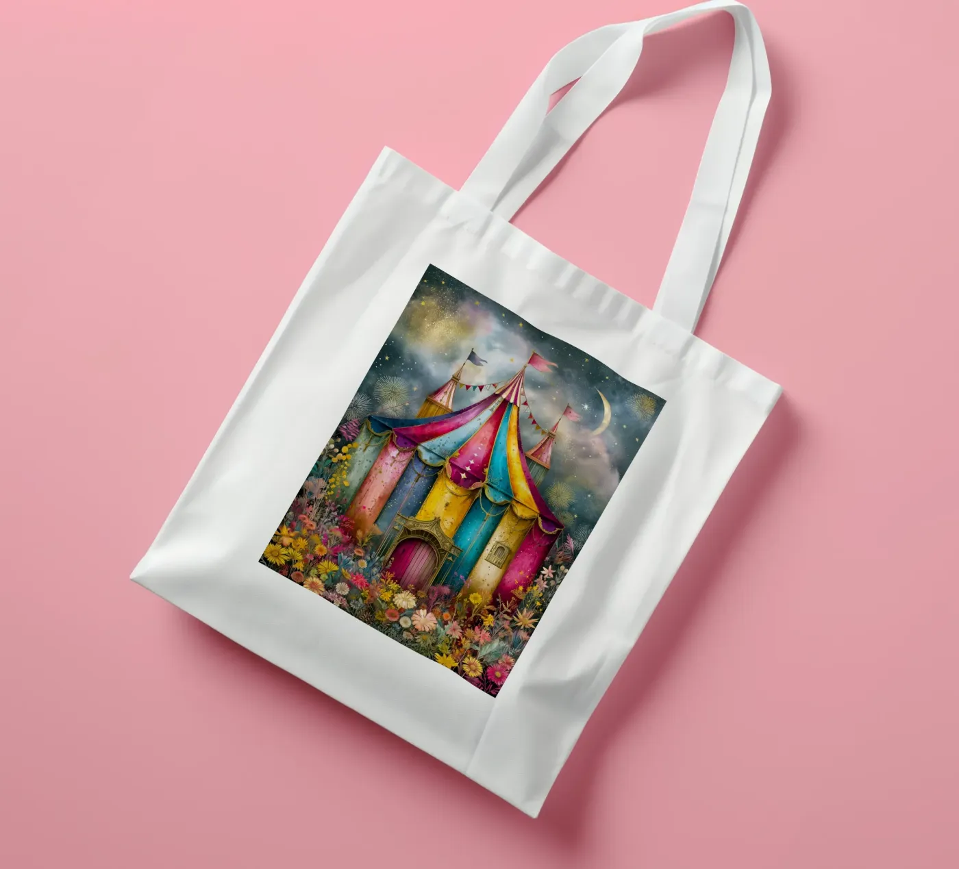Circus tote bag by Justyna Jaszke JBJart