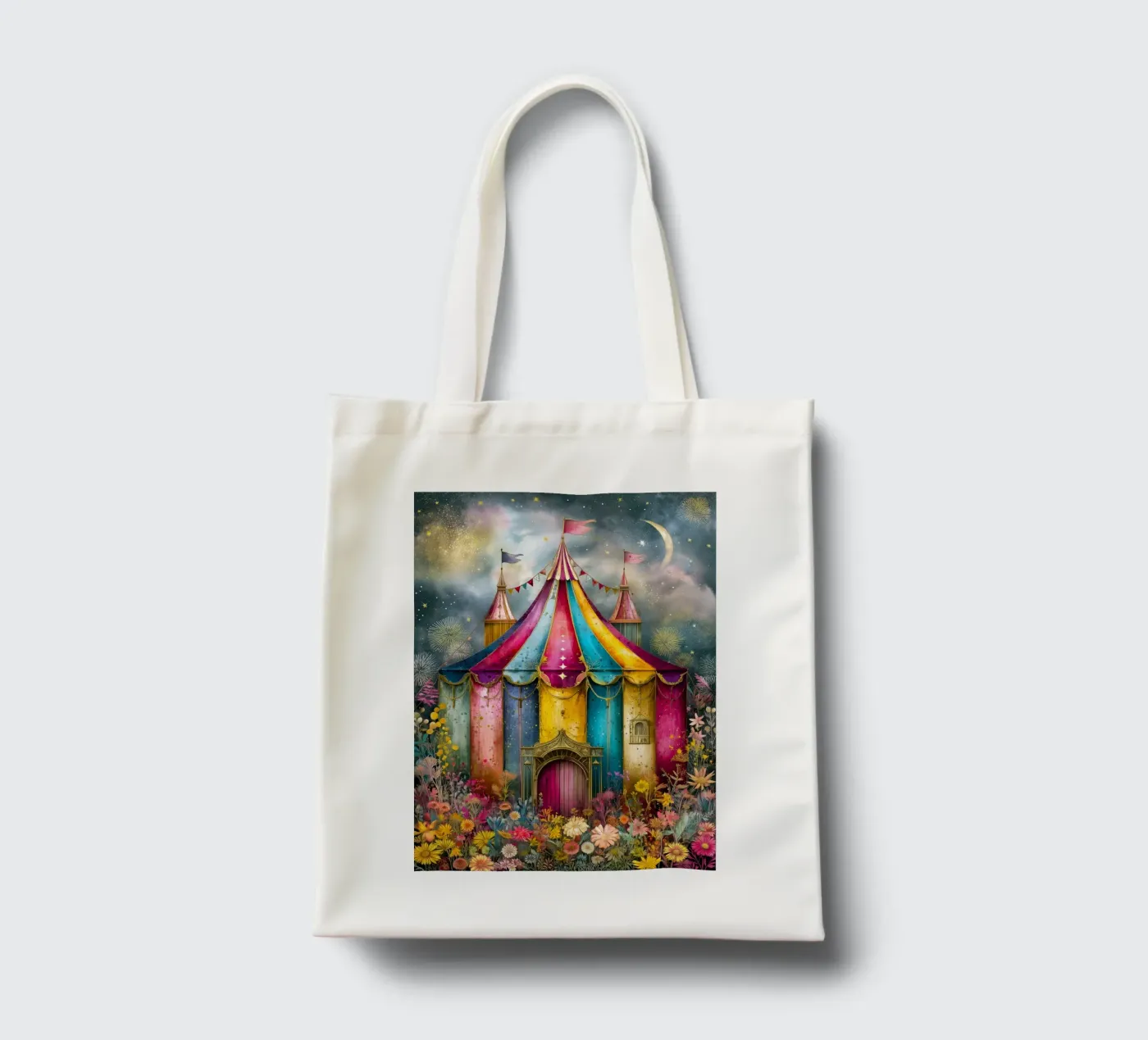 Circus tote bag by Justyna Jaszke JBJart