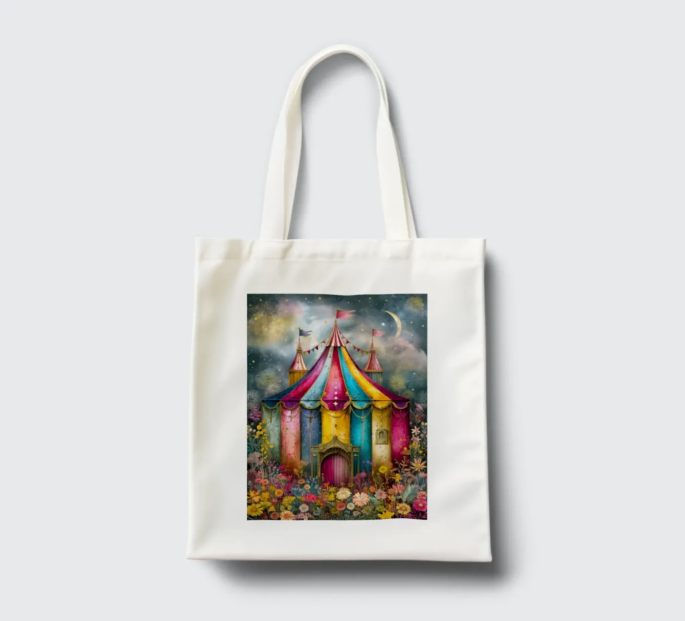Circus tote bag by Justyna Jaszke JBJart