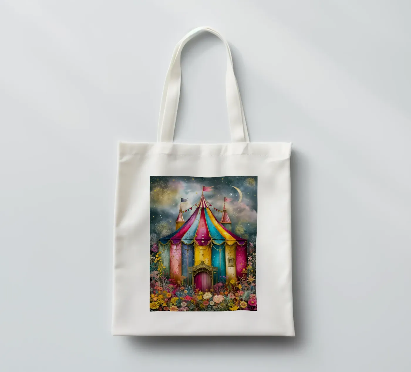 Circus tote bag by Justyna Jaszke JBJart