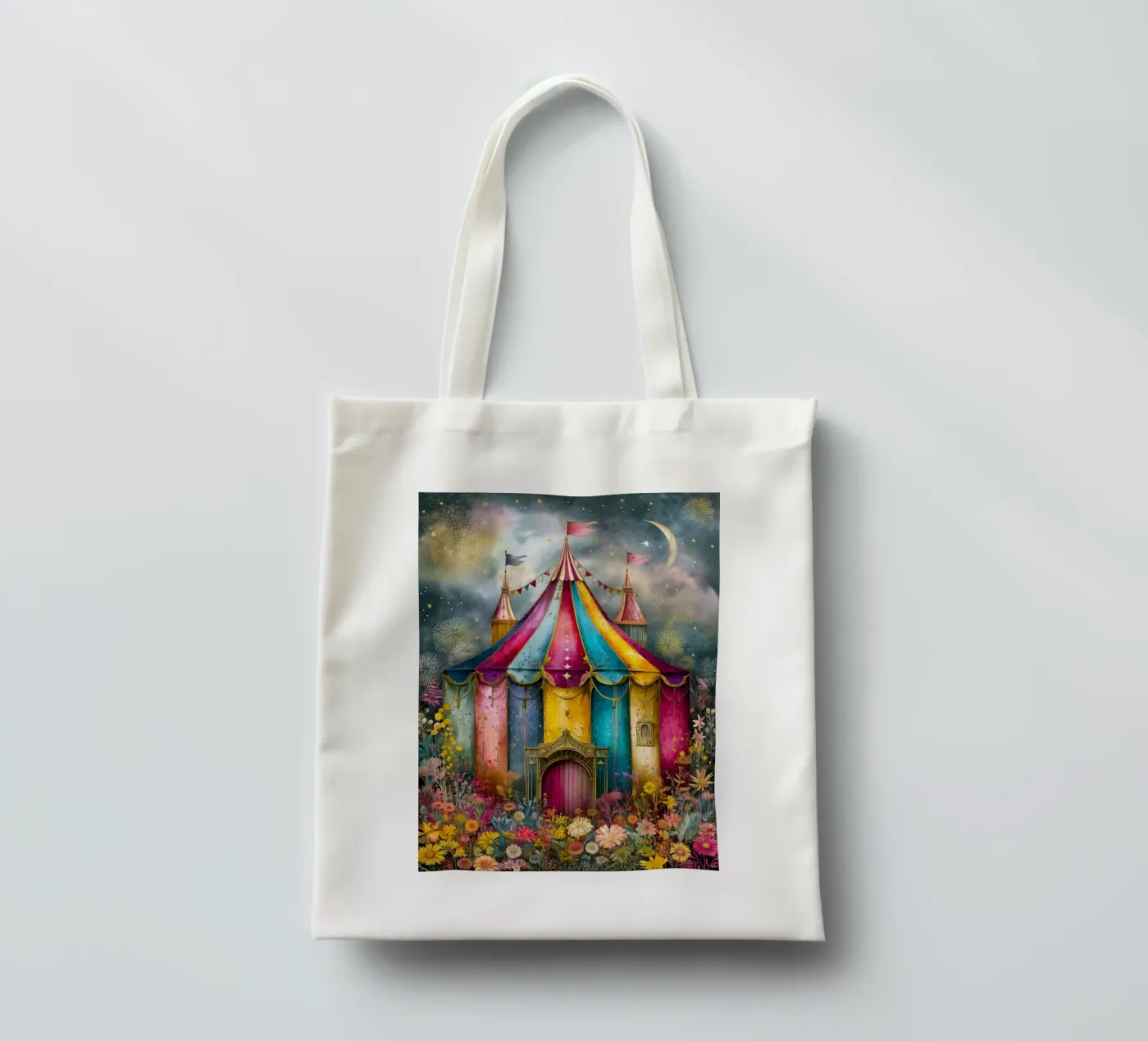 Circus tote bag by Justyna Jaszke JBJart