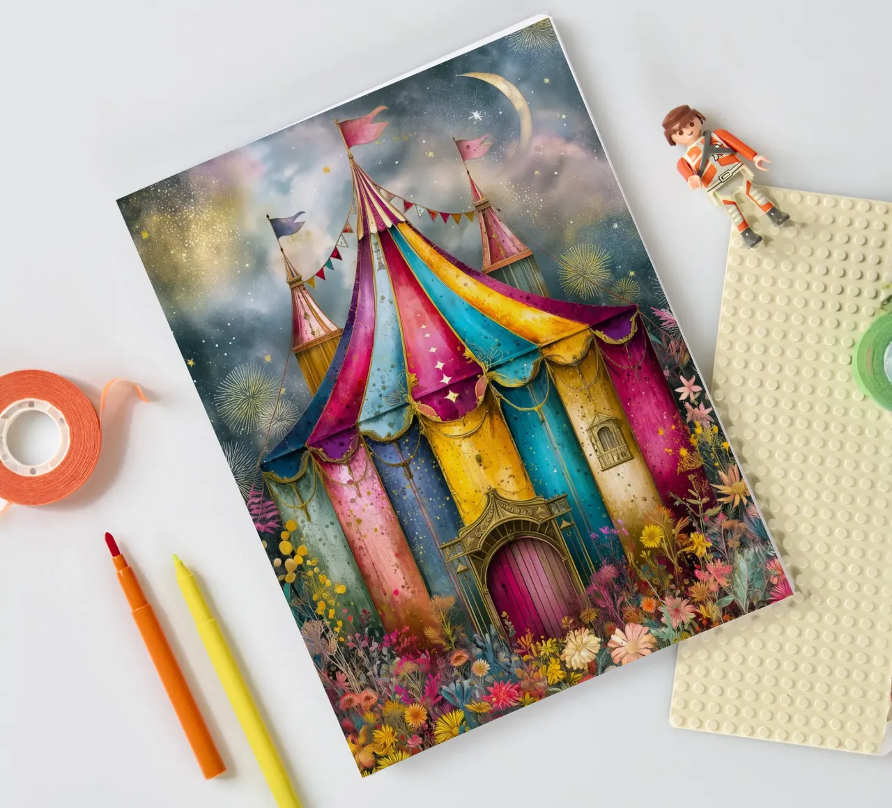 Circus notebook by Justyna Jaszke JBJart