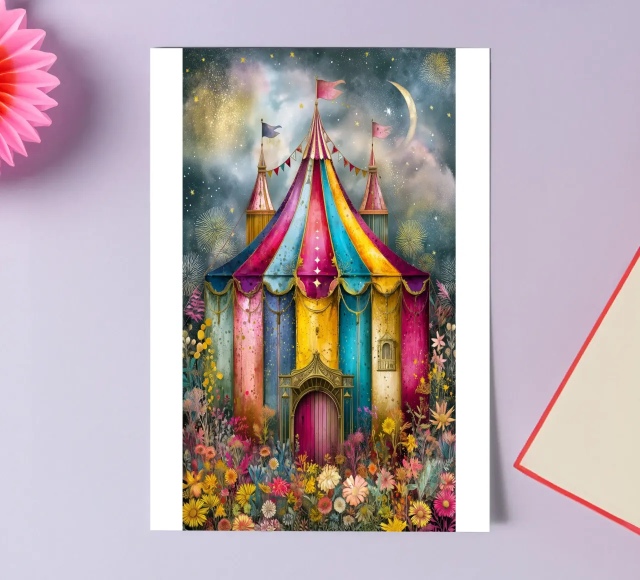 Circus sticker sheet by Justyna Jaszke JBJart