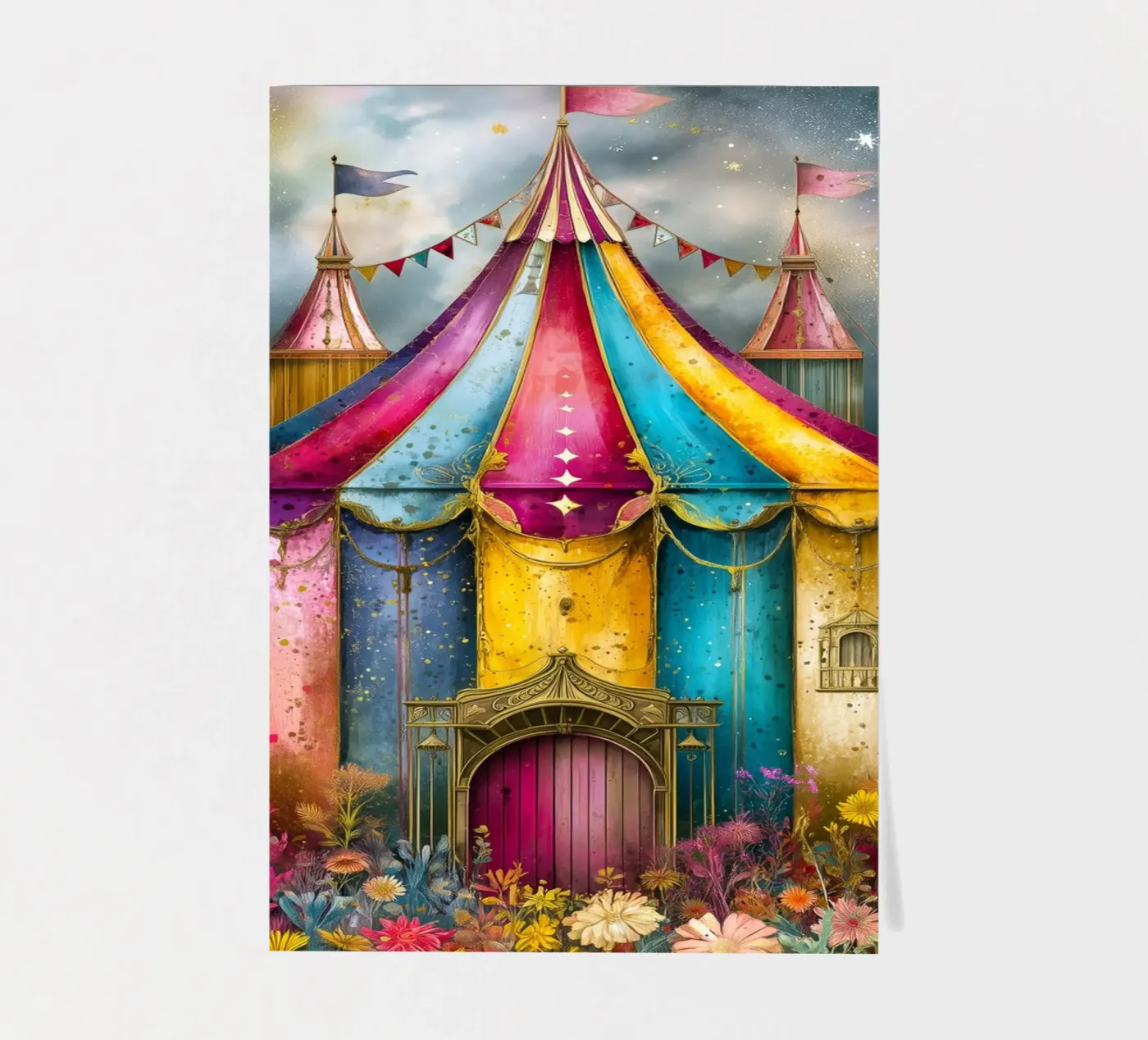 Circus stickervel van Justyna Jaszke JBJart