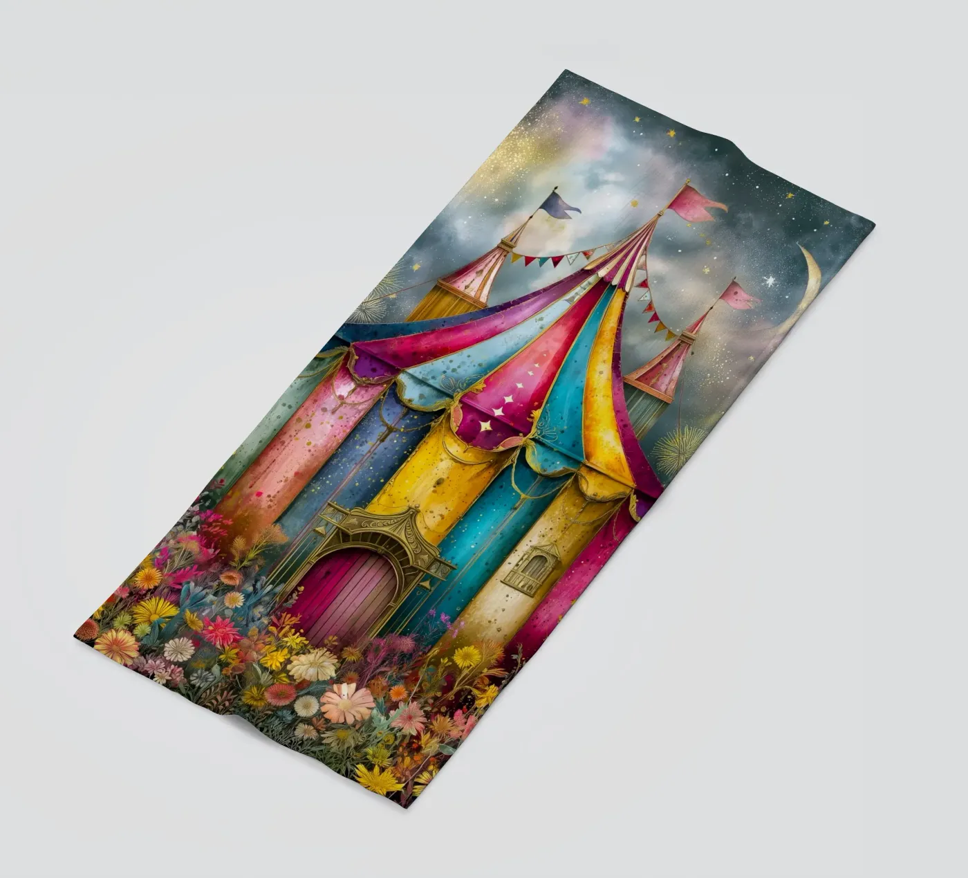 Circus Strandtuch von Justyna Jaszke JBJart