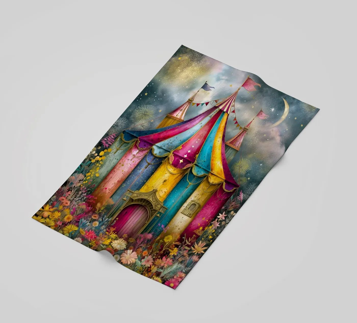 Circus Strandtuch von Justyna Jaszke JBJart