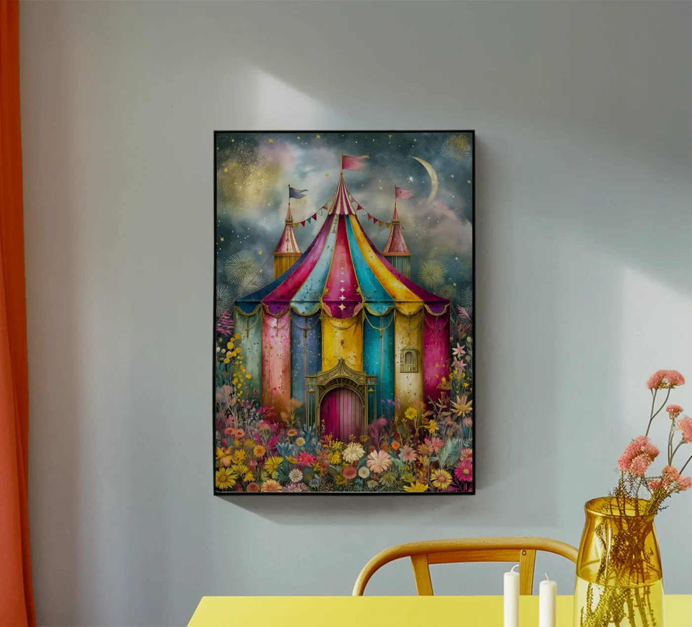 Circus Acryl-Glas von Justyna Jaszke JBJart