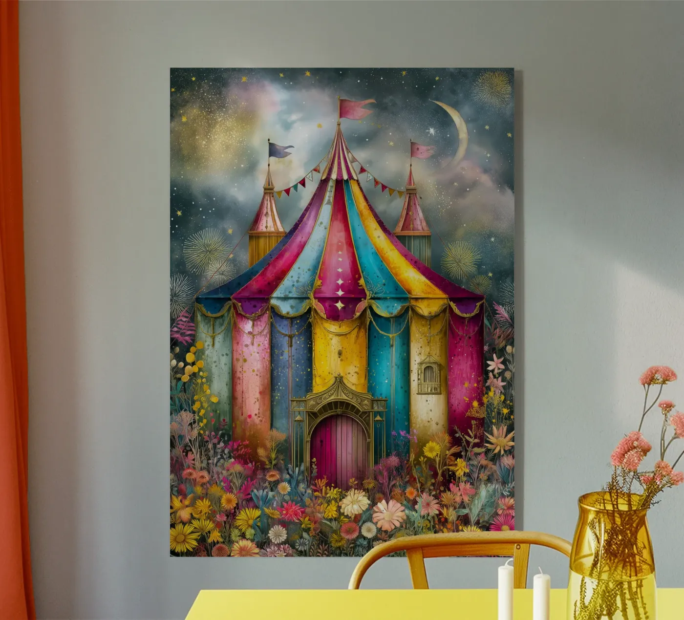 Circus Acryl-Glas von Justyna Jaszke JBJart