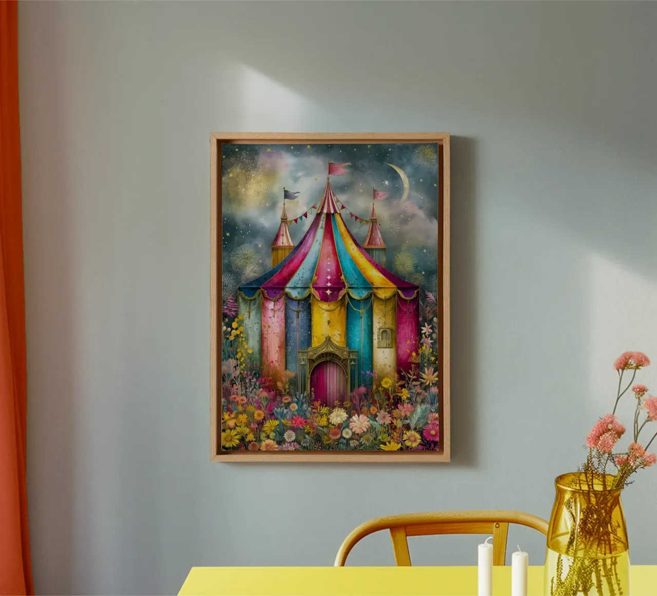 Zirkus Leinwand von Justyna Jaszke JBJart