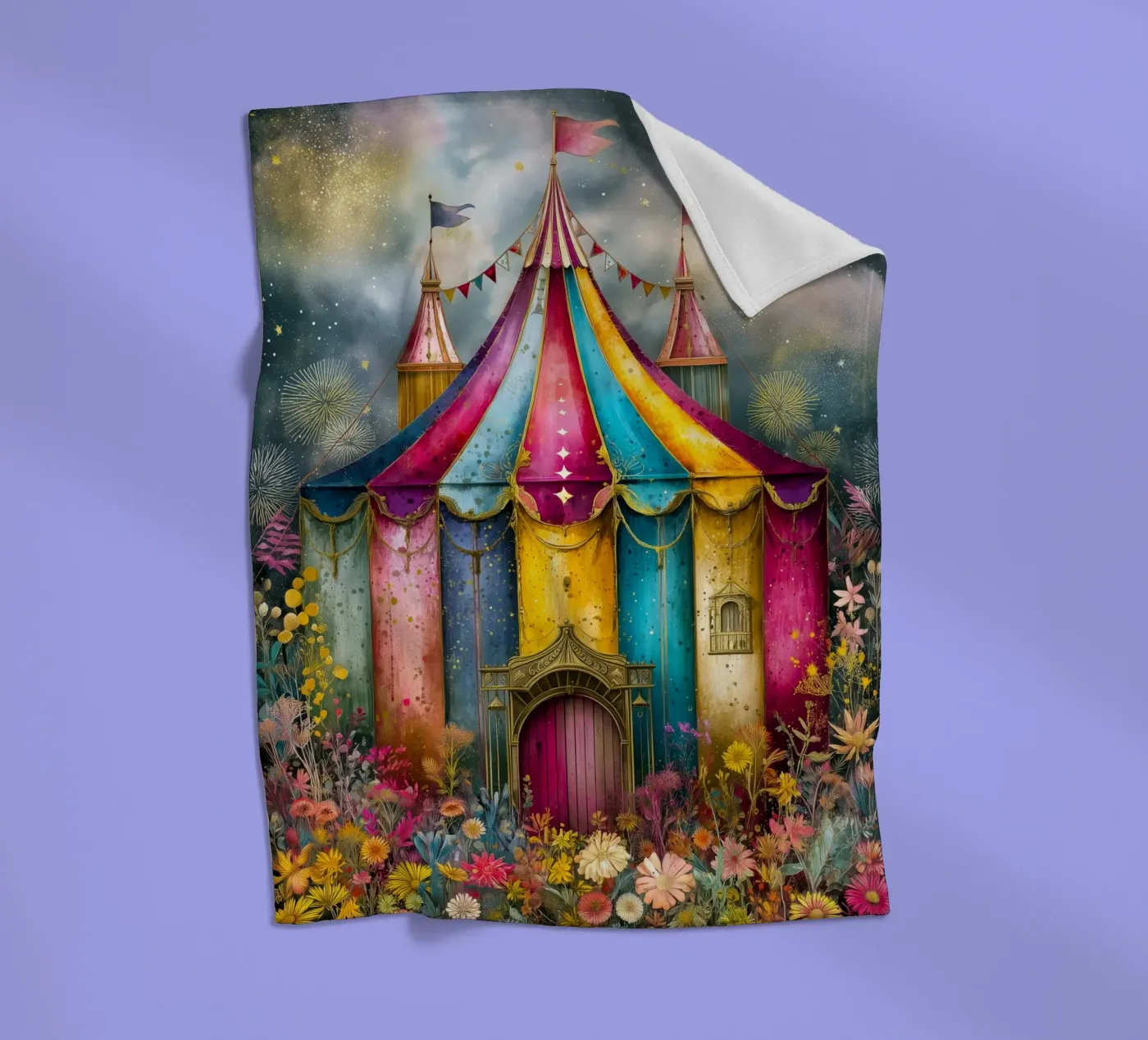Circus Fleecedecke von Justyna Jaszke JBJart