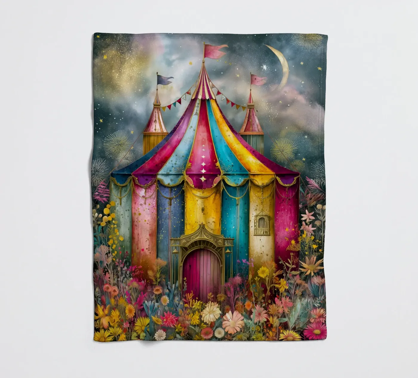 Circus Fleecedecke von Justyna Jaszke JBJart