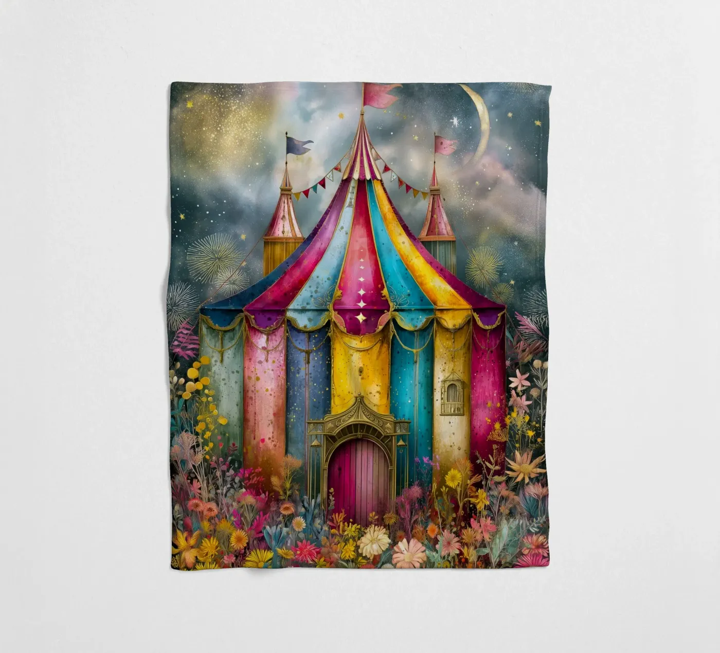Circus Fleecedecke von Justyna Jaszke JBJart