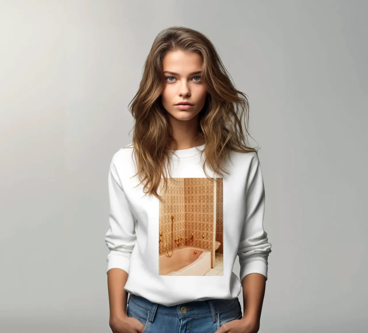 Pink And Golden Sink sudadera de Sebastian Hilgetag