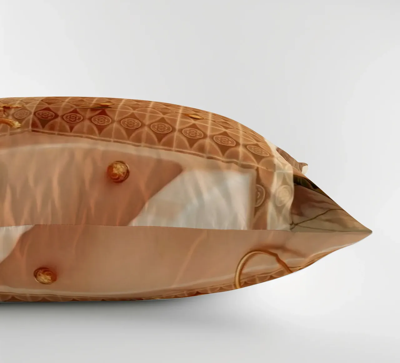 Pink And Golden Sink cuscino da Sebastian Hilgetag