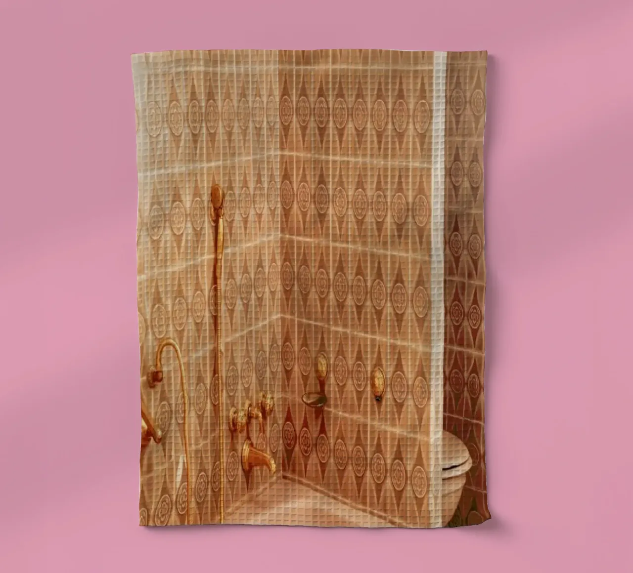 Pink And Golden Sink canovaccio da cucina da Sebastian Hilgetag