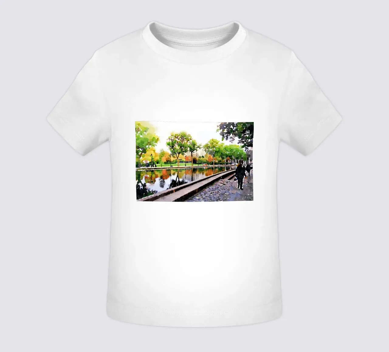 In Paris baby t-shirt by Massimo Frascogna